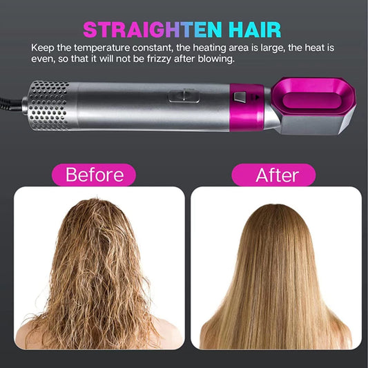 5 in 1 Multifunctional Hair Dryer Styling Tool, Detachable 5-in-1 Multi-Head Hot Air Comb