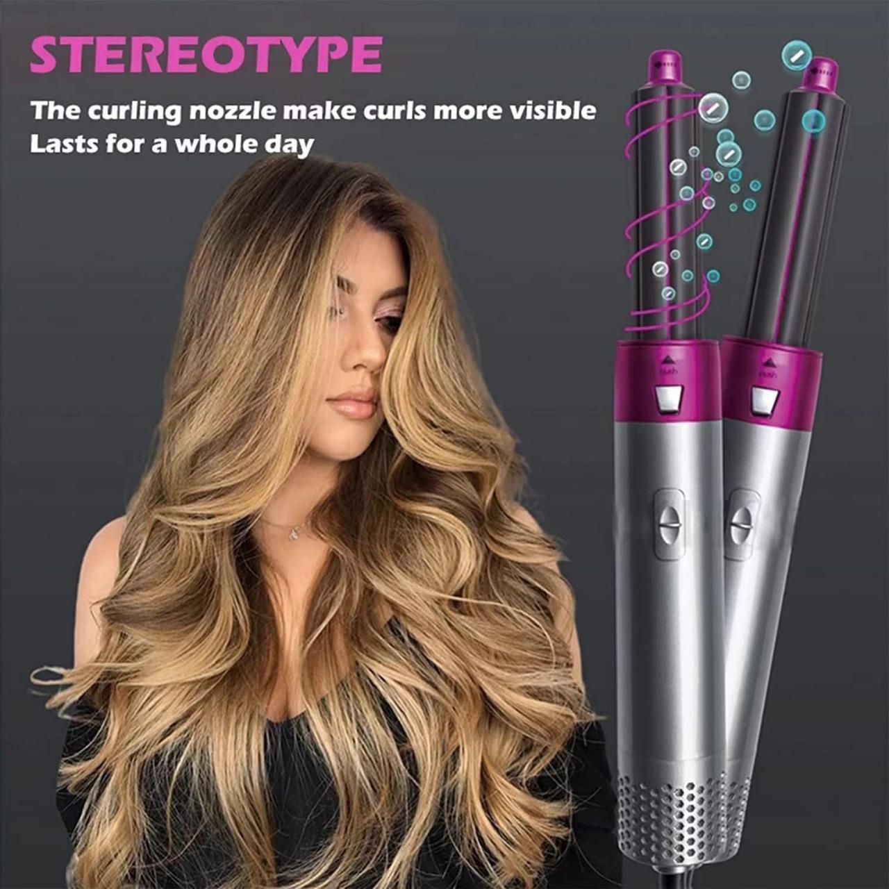 5 in 1 Multifunctional Hair Dryer Styling Tool, Detachable 5-in-1 Multi-Head Hot Air Comb